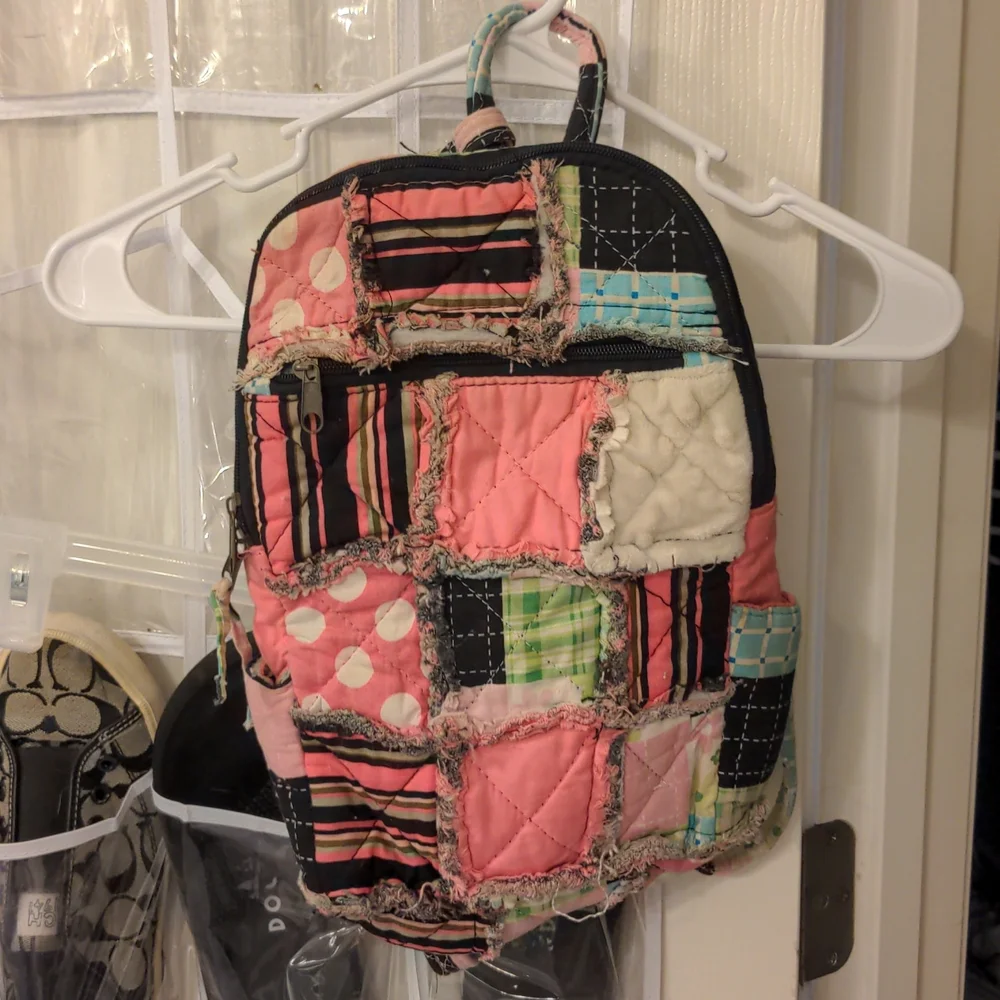 Adorable patchwork backpack - Picture 1 of 3